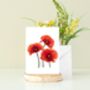 Illustrated Poppy Greeting Card, thumbnail 1 of 2