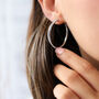 Classic Sterling Silver Hoop Earrings, thumbnail 1 of 6