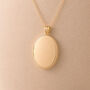Large Personalised Solid 9ct Yellow Gold Photo Locket Necklace, thumbnail 1 of 5