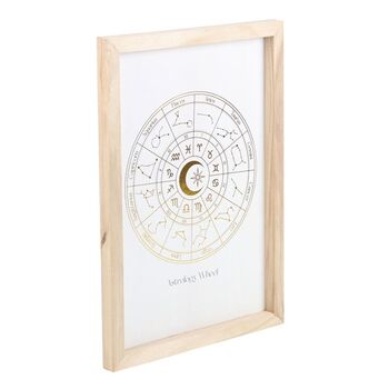 Off White Astrology Wheel Framed Wall Art Print, 3 of 3