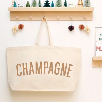 Extra Large ‘Champagne’ Canvas Bag, 10 of 12