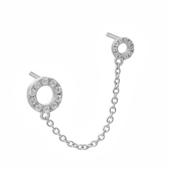 Halo Double Post Earring, 2 of 4