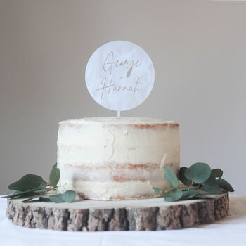Personalised Cut Out Wedding Cake Topper, 3 of 5