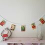French Vegetable Seed Packet Fabric Bunting, thumbnail 1 of 9