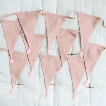 Dusty Pink Cotton Garland, 3 of 3