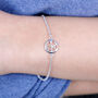 Sterling Silver Cut Out Multiple Hearts Bracelet, thumbnail 1 of 4