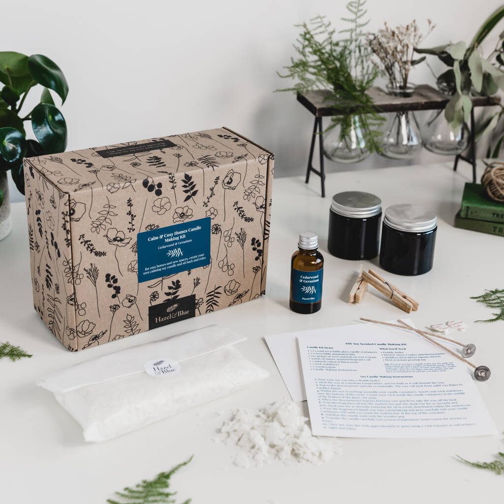 Calm & Cosy Soy Essential Oil Candle Making Kit – Craftship