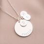 Family Disc Pendant Personalised Necklace, thumbnail 5 of 10