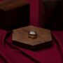 Personalised Silver Signet Rectangular Rings, thumbnail 5 of 11