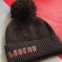 Father's Day Embroidered Personalised Woolly Hat, thumbnail 2 of 10