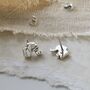 Sterling Silver Polished Origami Elephant Studs, thumbnail 1 of 4