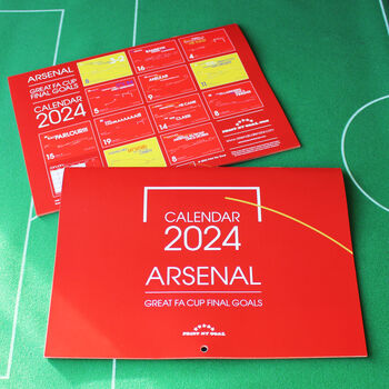 Arsenal 2024 Calendar Gift Set: Sanchez Framed Print, 2 of 12