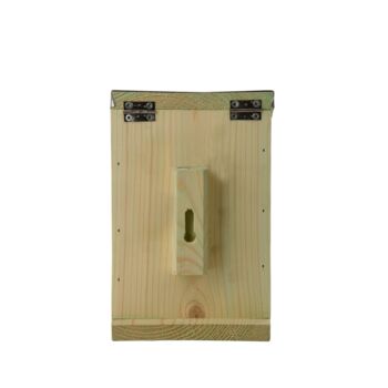 Pinewood Squirrel Nut Feeder Zinc Roof For Wildlife, 6 of 8