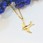 9ct Gold Swallow Necklace, thumbnail 2 of 10