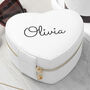 Personalised White Heart Jewellery Case, thumbnail 1 of 6