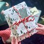 Green Gingham Christmas Wrapping Paper Set, thumbnail 2 of 2