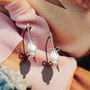 Sterling Silver Pearl Bow Earrings, thumbnail 6 of 11