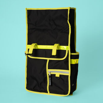 Neon Rolltop Backpack Pannier Black, 4 of 8
