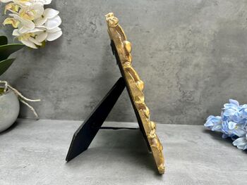 Gold Ornate 6x4 Picture Gold Frame With Cherry Design, 2 of 8