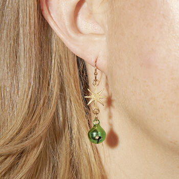 Bells And Bows Christmas Earring Pair, 3 of 5