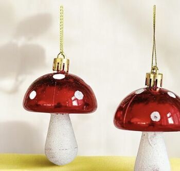 Hanging Christmas Tree Mushroom Ornament, 5 of 5