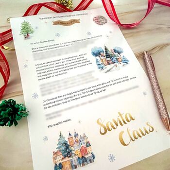 Personalised Nice List Letter From Santa, 4 of 11