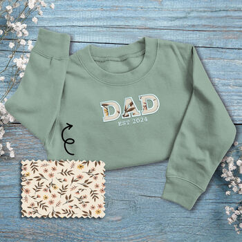 Personalised 'Daddy' Appliquéd Family Sweatshirt, 9 of 11