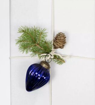 Six Textured Baubles With Sari Loops, 4 of 4