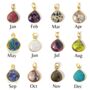 Personalised Birthstone And Child Charm Necklace, thumbnail 5 of 11
