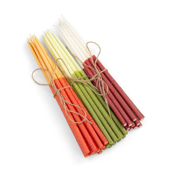 Thin Taper Candles Two Colour Sets Of 12, 5 of 12