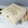 Personalised Box Of Man Crap Wooden Keepsake Box, thumbnail 1 of 5