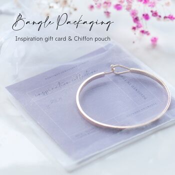 Keep Moving Forward Slim Brass Bangle, Encouragement Gift For Her, 8 of 12