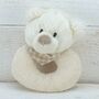 Bear Personalised Rattle, From Birth, Gift Boxed, thumbnail 2 of 4