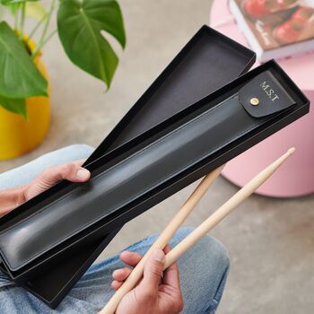 Personalised Leather Drum Stick Holder, 5 of 5