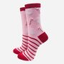Christmas Candy Canes Women's Bamboo Socks Gift Box, thumbnail 4 of 4