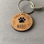 Personalised Dog Lover Key Ring. This Human Belongs To, thumbnail 4 of 7