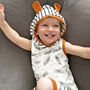 Personalised Baby Hooded Top And Shorts Unisex Set, thumbnail 6 of 9