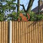 Metal Rusty Cat And Mouse Fence Topper Decoration, thumbnail 7 of 10