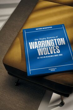 Warrington Wolves Personalised Rugby Newspaper Book, 9 of 12