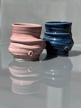 Handmade Porcelain Set Of Two Tumblers, 6 of 6