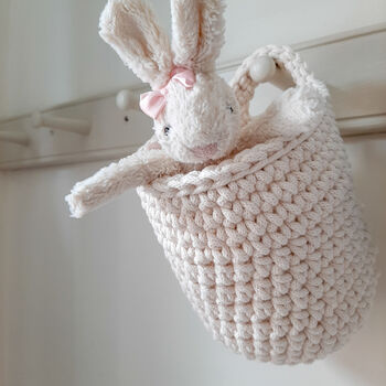 Hanging Crochet Basket, 5 of 12