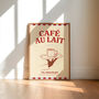 Cafe Au Lait Unframed Art Print, thumbnail 2 of 4