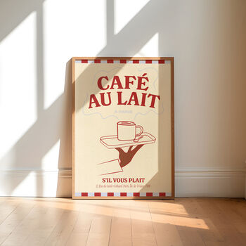 Cafe Au Lait Unframed Art Print, 2 of 4