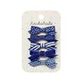 School Bow Clip Set Blue, thumbnail 1 of 3