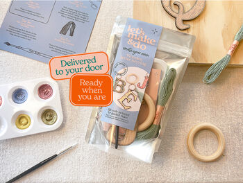 Paint Your Own Initial Keyring Kit, 9 of 9