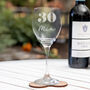 Personalised Name And Age Wine Glass, thumbnail 5 of 6