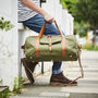 Leather Trim Weekend Travel Bag, thumbnail 6 of 6