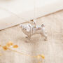 Sterling Silver Pug Necklace, thumbnail 1 of 3