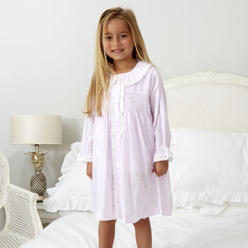 Ivory Smocked Dressing Gown, 4 of 5