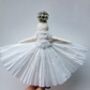 Diamante Crown Spun Cotton Christmas Decoration, thumbnail 6 of 7